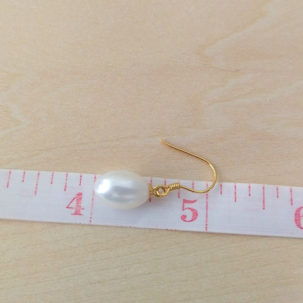 Freshwater Pearl Drop Earrings - Picture 5 of 7